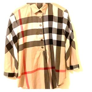 Burberry Button Down, 3/4 sleeve